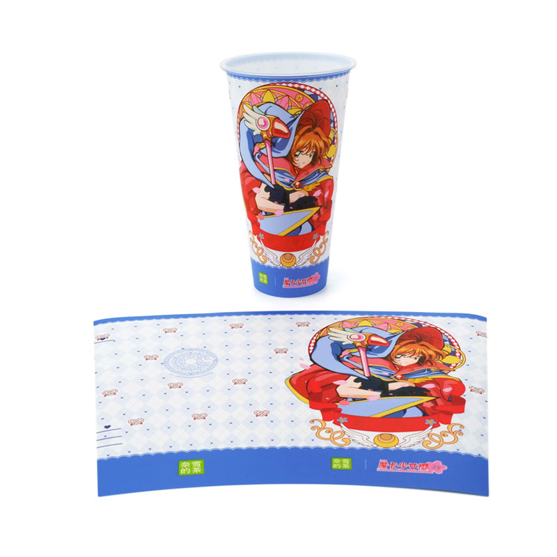 PP Plastik Plastik Cup Injeksi Cetakan dalam Label Cetakan